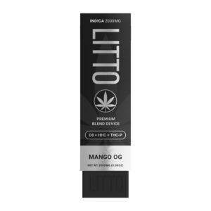 Mango OG, Litto Disposable, Mango OG, from LITTO Hemp's Expendable assortment, is an Indica strain. The flavor profile of this Indica settles