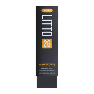 Maui Wowie, Litto Disposable, LITTO's Maui Wowie is a Sativa strain. This choice is perfect for clients who partake in the impacts Sativa strains offer